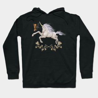 Cute little fayri with wonderful unicorn Hoodie